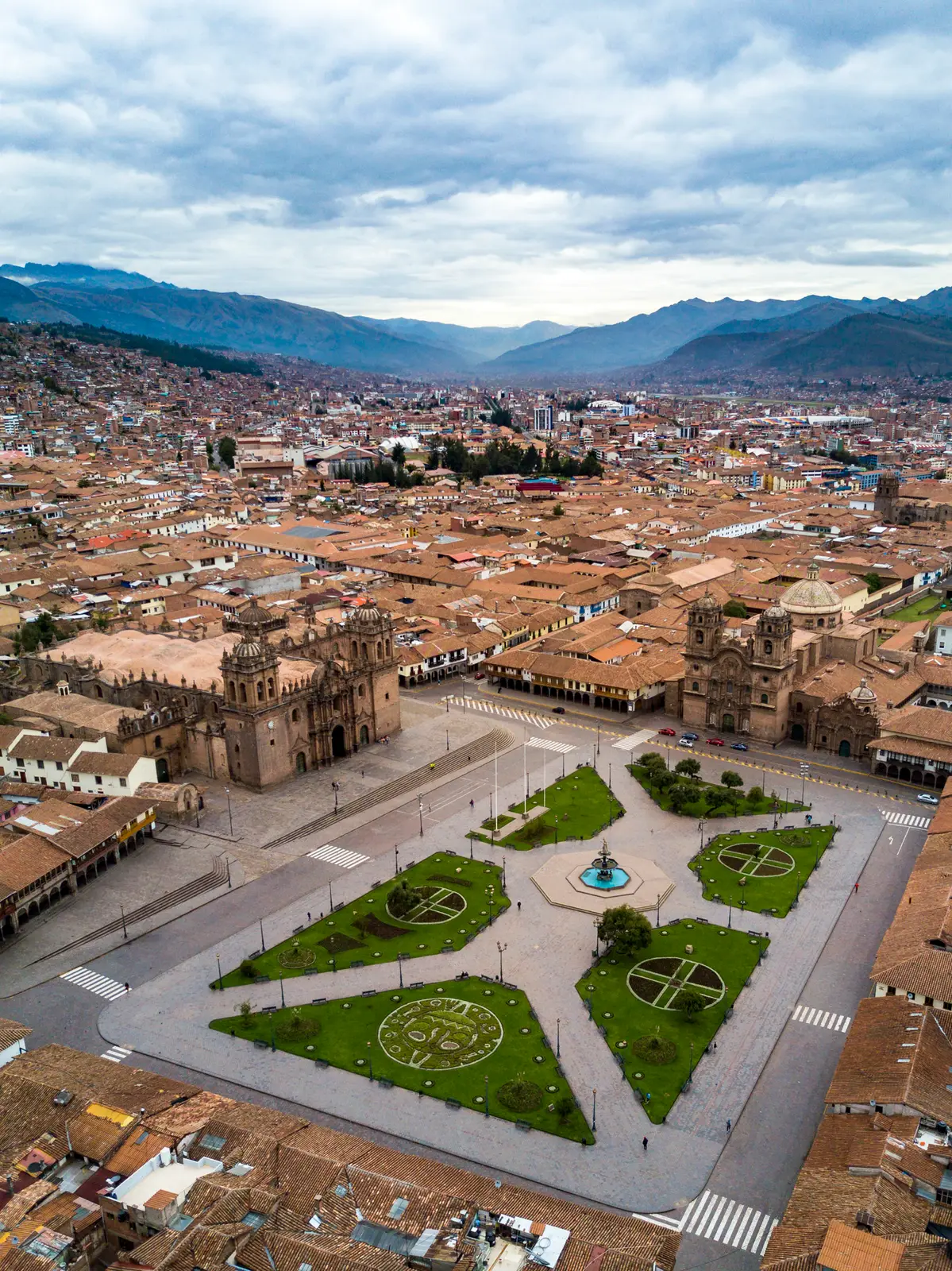 Aerial view of Cusco, Peru