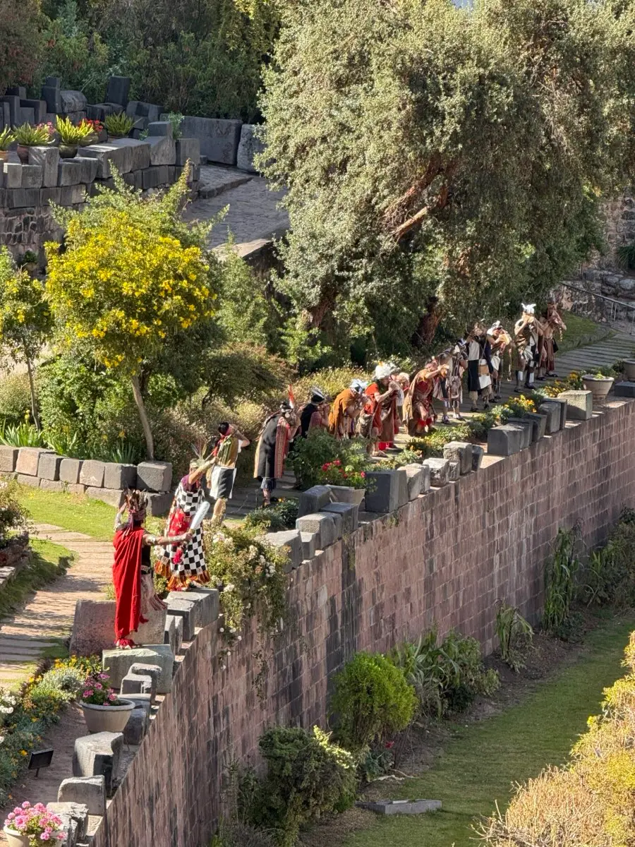 Ceremonia de la comunidad andina en Cusco